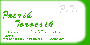 patrik torocsik business card